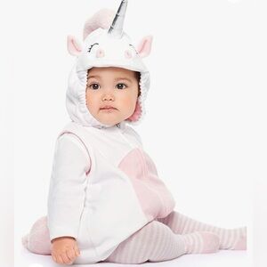 BRAND NEW baby girl toddler carters unicorn halloween costume 3 pcs size 18M